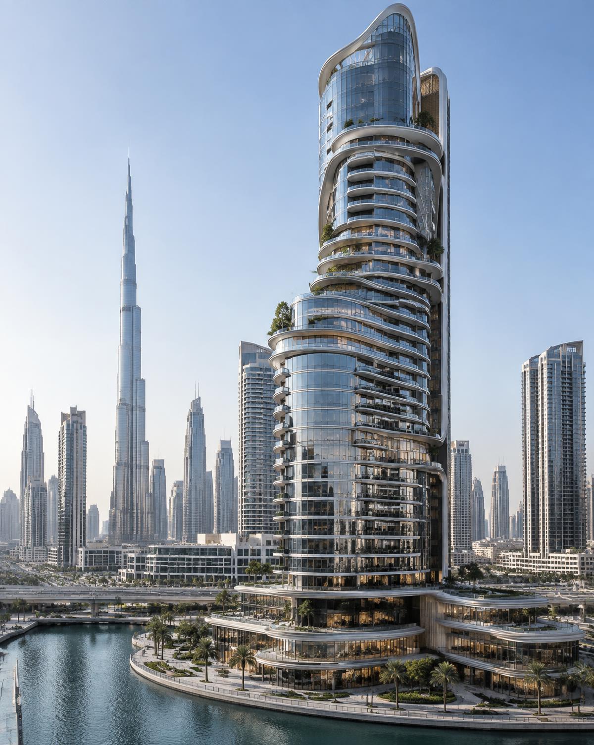 Contemporary mixed-use tower